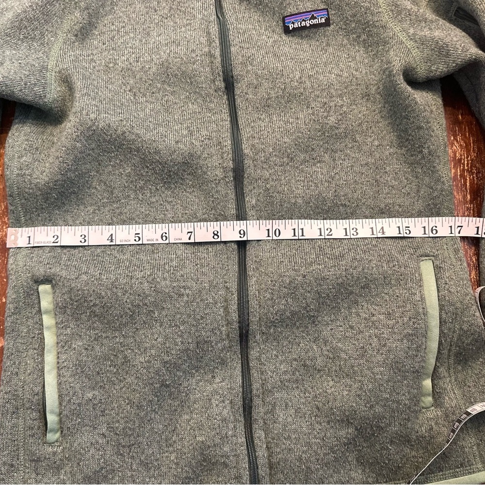 Patagonia Olive Full-Zip Fleece Jacket Size Medium - Picture 11 of 13